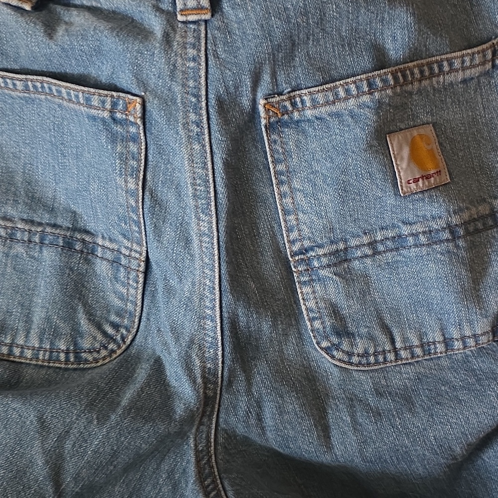 Carhartt Men's Loose Fit Carpenter Jeans Cove Size 28×32 - Picture 11 of 11